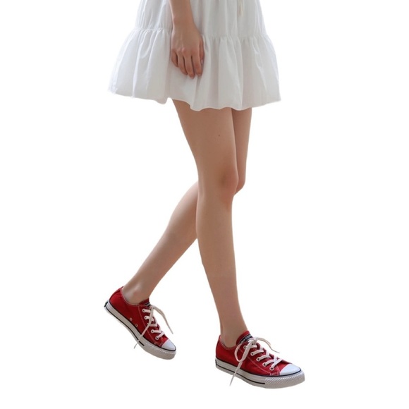 Converse All Star Red Sneakers Classic Canvas Low-Top Size 5.5 - Picture 3 of 7